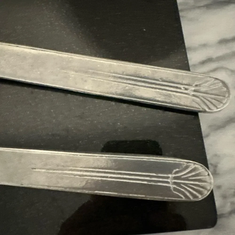 Wilton Armetale  pewter  Salad Serving Set mission style